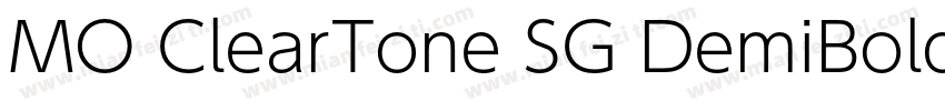 MO ClearTone SG DemiBold字体转换